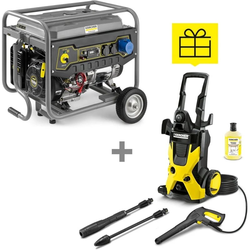 Generator Karcher PGG 6/1 + Pressure Washer Karcher K5
