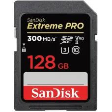 SanDisk SDXC 128GB C10 Extreme Pro UHS-II U3 V90 R300/W260MB/s memory card