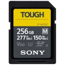 Sony SDXC Memory Card 256GB C10 UHS-II U3 V60 R277/W150MB/s Tough