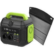 Portable power station 2E 600W, 576 Wh with 100W solar panel