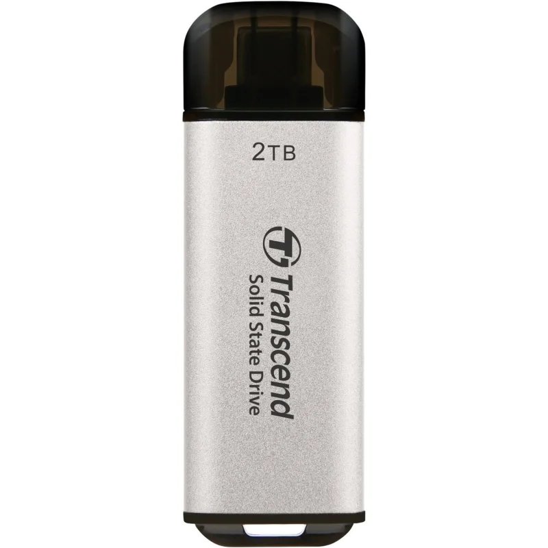Portable SSD TRANSCEND 2TB USB 3.1 Gen 2 Type-C ESD300 Silver