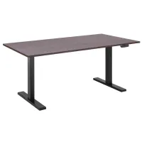 Table 2E with height adjustment Dark Wood
