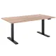 Table 2E with height adjustment Wood Old