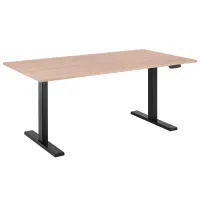 Table 2E with height adjustment Yellow Wood